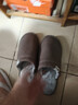 回力日系柔軟情侶棉拖秋冬家居室內保暖棉鞋男款HL0006咖啡44-45碼 曬單實(shí)拍圖