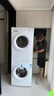 美的（Midea）洗烘套裝10KG滾筒洗衣機+熱泵烘干機 巴氏除菌除螨除毛絮神器毛白色套裝 家電補貼 MG100V11FPRO+MH100V11F 曬單實(shí)拍圖