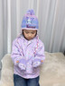 凱蒂貓（hellokitty）庫洛米兒童帽子秋冬季女童手套圍巾耳罩套裝3-6-12歲寶寶生日禮物 禮盒裝【保暖4件套】帽子+全指手套+圍巾+耳罩 曬單實(shí)拍圖