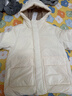 優(yōu)衣庫童裝男童女童高性能復合連帽外套/保暖厚衣服473309 01 乳白色 140 曬單實(shí)拍圖