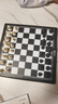 得力(deli) 磁石國際象棋學(xué)生桌游厚實(shí)便攜式折疊棋盤(pán)益智桌游 曬單實(shí)拍圖