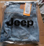 吉普（JEEP）牛仔褲男春秋季直筒休閑褲男士寬松闊腿褲子彈力男褲 淺藍 31 曬單實(shí)拍圖