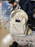 JANSPORT杰斯伯雙肩包男電腦包背包書(shū)包女大學(xué)生包旅行包 4NVC 00Y 米白色-側袋+隔層 曬單實(shí)拍圖