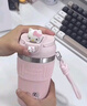 歐克特派凱蒂貓可愛(ài)咖啡杯2025新款女生保溫水杯學(xué)生兒童上學(xué)車(chē)載保冷杯子 丁香紫450ML 公仔頭+貼紙+三麗鷗套裝 曬單實(shí)拍圖