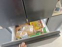 美菱（MeiLing）無憂嵌400升法式四開多門電冰箱小戶型家用底部散熱超薄嵌入式一級能效無霜灰BCD-400WP9CZX典雅灰 曬單實拍圖