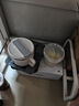 京東京造 泡面碗 上班族304不銹鋼飯盒小學(xué)生雙層防燙1.3L白色 配筷勺 曬單實(shí)拍圖