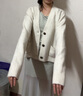 優(yōu)衣庫女裝舒芙蕾針織短開(kāi)衫/外套空調衫通勤25秋冬新款478339 01 乳白色 M /160/84A 曬單實(shí)拍圖