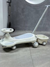 卡卡曼扭扭車(chē)兒童溜溜車(chē)1-3-6歲防側翻可坐大人可手推寶寶搖搖車(chē)妞妞車(chē) 灰 【推桿+音樂(lè )燈光+閃光靜音輪+拖斗】 親子同乘帶音樂(lè )滑滑車(chē)搖擺車(chē) 曬單實(shí)拍圖
