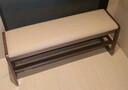 家逸實(shí)木換鞋凳入戶(hù)高級感穿鞋凳子門(mén)口鞋柜家用鞋架一體長(cháng)條床尾凳 曬單實(shí)拍圖