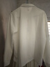 皮爾卡丹（pierre cardin）衛衣男秋冬季潮流polo領(lǐng)打底衫男士長(cháng)袖T恤寬松休閑男裝 白色 2XL 曬單實(shí)拍圖