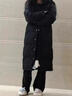 極寒必備中長(cháng)款羽絨服男女同款白鴨絨加厚保暖中戲小個(gè)子大碼外套 黑色 男女同款 2XL 適合130到150斤穿 曬單實(shí)拍圖