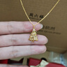 周六福（ZLF） 黃金項鏈女款足金爆閃圣誕樹(shù)鏈墜圣誕節禮物送女友 計價(jià) 星星圣誕樹(shù)-3.97g 40cm +5cm 曬單實(shí)拍圖
