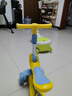 貝趣兒童滑板車(chē)1-3-6-12歲寶寶可坐滑滑車(chē)幼兒男孩女孩小孩踏板車(chē) 青【悍馬輪+燈光音樂(lè )+一鍵折疊】 防側翻2歲兒童車(chē)六一兒童節禮物 曬單實(shí)拍圖