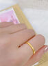 中國黃金（CHINA GOLD）黃金戒指女男款情侶對戒足金冰川指環(huán)情人節生日禮物送女友老婆 【女戒】冰山戒指 約1.3g+玫瑰禮盒 曬單實(shí)拍圖