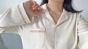珀萊雅家居服帶胸墊棉睡衣女秋冬季2025新款長(cháng)袖開(kāi)衫套裝加大碼可外穿 35927 L 曬單實(shí)拍圖