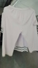 歐迪芬100%純棉春夏女士睡衣女短袖可外穿套頭家居服套裝紫L 曬單實(shí)拍圖