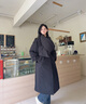 艾萊依【宋佳同款】鵝絨服女2025新款氣質(zhì)風(fēng)衣羽絨服可脫卸圍巾長(cháng)款外套 炭黑-升級款 M 【建議130-145斤】160 曬單實(shí)拍圖