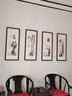 梅蘭竹菊四聯(lián)沙發(fā)背景墻辦公室裝飾畫(huà)中堂客廳掛畫(huà)四條屏書(shū)房國畫(huà) 梅蘭竹菊-1(款) 40cm*80cm(4幅)【實(shí)木邊框】 曬單實(shí)拍圖