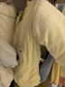 小三月男女寶寶夾棉衣服冬季嬰兒加厚分體兩件套裝棉衣棉褲冬裝棉服外穿 A107套裝小熊黃 80碼，建議18-21斤 曬單實(shí)拍圖