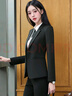 特洛曼抗皺免燙雙扣西裝套裝女長(cháng)袖職業(yè)裝女裝面試正裝工作西服兩件套 曬單實(shí)拍圖