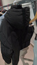 鴨鴨（YAYA）羽絨服男203g高充絨撞色可拆卸加厚2025年冬最新款面包服保暖外套 黑色 L 175 曬單實(shí)拍圖