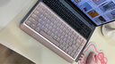元氣方糖neo84三模矮軸機械鍵盤(pán)無(wú)線(xiàn)藍牙連接打字輕音多系統兼容筆記本臺式通用 千禧粉 云煙軸-【打字很順且聲音小】 84鍵 曬單實(shí)拍圖