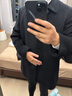 雅戈爾（YOUNGOR）大衣男士羊毛羊絨混紡商務(wù)大衣30羊絨高品質(zhì)羽絨大衣2025新品 黑色VYSY01N999AFA L 175/96A （推薦140-150斤） 曬單實(shí)拍圖