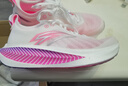 安踏馬力2丨氮科技全掌碳板跑步鞋男馬拉松運動(dòng)鞋 雪花白/熒光蓮粉/熒光葡萄紫-1 42.5 （男9） 曬單實(shí)拍圖