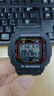 卡西歐（CASIO）G-SHOCK系列經(jīng)典小方塊街頭時(shí)尚運動(dòng)防水防震方形手表男送禮推薦 小紅圈GW-M5610U-1太陽(yáng)能+電波 曬單實(shí)拍圖