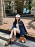卓詩尼厚底靴子短靴女2025新款秋冬復(fù)古單靴馬丁靴褶皺褲管靴西部牛仔靴 黃棕色-單里 37 曬單實(shí)拍圖