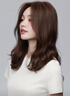 瑞貝卡（Rebecca）假發(fā)女空氣感法式魚(yú)尾外翻中分劉海長(cháng)卷發(fā)整頂假發(fā)自然全頭套 淺咖色 中長(cháng)發(fā) 曬單實(shí)拍圖