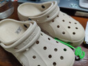 卡駱馳（CROCS）貝雅云彩女士洞洞鞋戶(hù)外休閑鞋|208186 冬日白-11S(含智必星) 36 (230mm) 37 曬單實(shí)拍圖