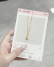 中國黃金（CHINA GOLD）黃金項鏈女足金貓爪吊墜可愛萌寵首飾情人節(jié)生日禮物送女友老婆 足金貓爪吊墜-約0.2g【贈銀鏈】 曬單實拍圖