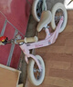 361°兒童平衡車(chē)2-3-6歲小孩滑步車(chē)鎂合金車(chē)架輕便騎行帶腳托寶寶禮物 輻條輪【櫻檸粉】鎂合金車(chē)架 12寸（身高約80-125cm） 曬單實(shí)拍圖