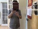 CJZ襯衫男短袖桑蠶絲格子商務(wù)休閑杭州綢緞?wù)娼z輕奢上衣爸爸裝襯衣男 淺灰色 L (170) 曬單實拍圖