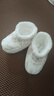 十月結晶新生兒腳套夾棉秋冬男女寶寶護腳套0-12個(gè)月嬰兒軟底鞋子 奈奈小兔粉 6-12個(gè)月 曬單實(shí)拍圖