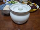 京東京造 燉盅【傳統瓦罐】陶瓷蒸蛋輔食帶蓋贈勺子 瓦罐450ML白色2只裝 曬單實拍圖