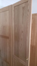 一木全實(shí)木衣柜 橡木衣柜 簡(jiǎn)約組合衣柜 雙門(mén)儲物柜 臥室平開(kāi)門(mén)衣櫥 三門(mén)衣柜，FAS級橡木 曬單實(shí)拍圖
