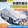 智國者汽車(chē)衣半罩前風(fēng)擋雪擋罩遮陽(yáng)防冰雹防凍刮風(fēng)雨防雪轎車(chē)SUV加厚罩 曬單實(shí)拍圖