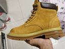 駱駝（CAMEL）增高工裝靴男經(jīng)典厚底馬丁靴男 L14W307636 黃色 40 曬單實(shí)拍圖