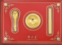 周大生黃金寶寶滿(mǎn)月三件套抓鬮紀念金碗筷寶寶周歲送兒童滿(mǎn)月禮物 黃金寶寶紀念套裝 1g-【預售】 曬單實(shí)拍圖
