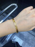 牧迪5G黃金碎冰冰手鐲女999足金爆閃碎碎冰手環(huán)實(shí)心真純金包銀手鐲子 約20克碎碎冰手鐲/1.81克金 52圈口-卡6寬度 曬單實(shí)拍圖