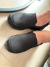 斯凱奇（Skechers）夏季男鞋一腳蹬健步鞋休閑運動(dòng)鞋舒適緩震懶人鞋軟底耐磨爸爸鞋 全黑色/BBK 41 曬單實(shí)拍圖