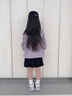 KUROMI酷洛米裙子女童半身裙秋季2025新款兒童百褶裙庫洛米短裙洋氣童裝 灰 酷洛米藍心QS 110 曬單實(shí)拍圖