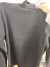 貓人半高領(lǐng)打底衫女2025新款加絨加厚秋冬德絨黑色內(nèi)搭長袖羊毛針織衫 曬單實拍圖