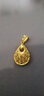 明牌珠寶黃金吊墜女足金水滴花絲項墜掛件AFC0241工費200 黃金吊墜 約3.81克 新版 曬單實(shí)拍圖