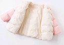 戴維貝拉（DAVE＆BELLA）童裝女童羽絨內膽男童羽絨服兒童冬裝90絨保暖衣服幼兒寶寶上衣 淺粉【DB15316】 90 cm（建議身高80-90cm） 曬單實(shí)拍圖