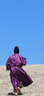 米詩(shī)德（MISHIDE）唐制圓領(lǐng)袍漢服男唐風(fēng)織錦天王狩獵圖唐橫接襕唐代古裝唐朝長(cháng)袍 唐制紫色天王狩獵圖接襕袍 2XL 均碼 曬單實(shí)拍圖