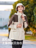 森馬（Semir）森馬外套女中長(zhǎng)款拼色三防寬松2024春帥氣連帽上衣 咖色調(diào)00355 S 155/80A 曬單實(shí)拍圖