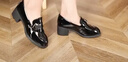 百麗舒適樂(lè )福鞋女春商場(chǎng)通勤百搭鞋D7E1DAA5 黑色 38 曬單實(shí)拍圖